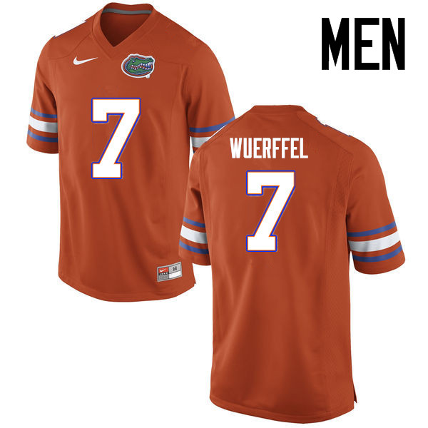 Men Florida Gators #7 Danny Wuerffel College Football Jerseys Sale-Orange
